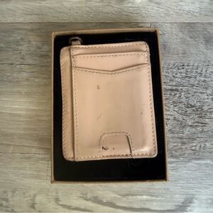 Andar The Denner Pink Leather Card Holder